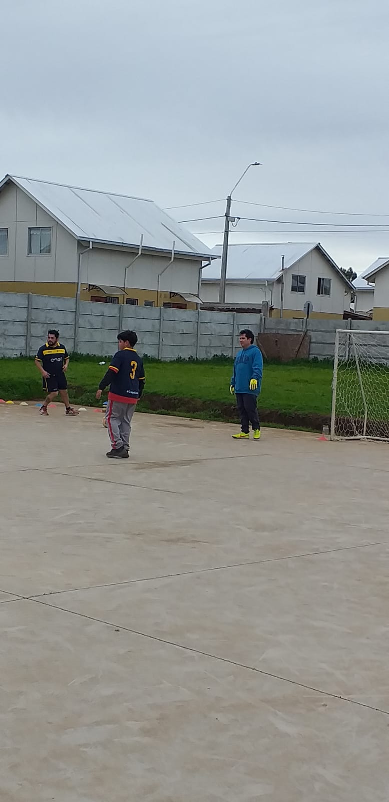 En un emocionante partido de futbol